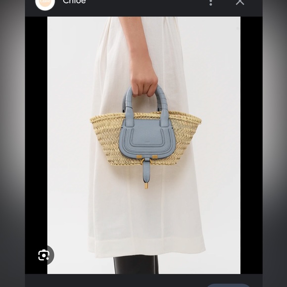 Chloe Marcie Mini Basket Bag - Picture 12 of 12